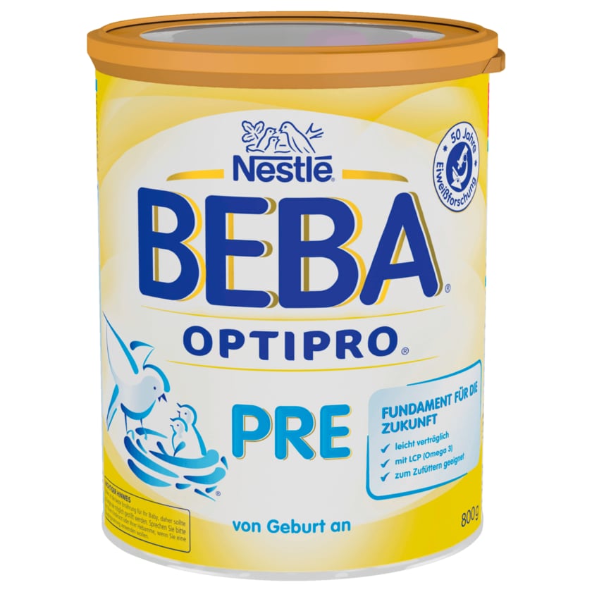 Nestlé Beba Optipro Pre Anfangsmilch von Geburt an Pulver 800g